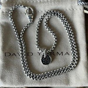 Auth David Yurman Shipwreck Amulet & 22" box chain